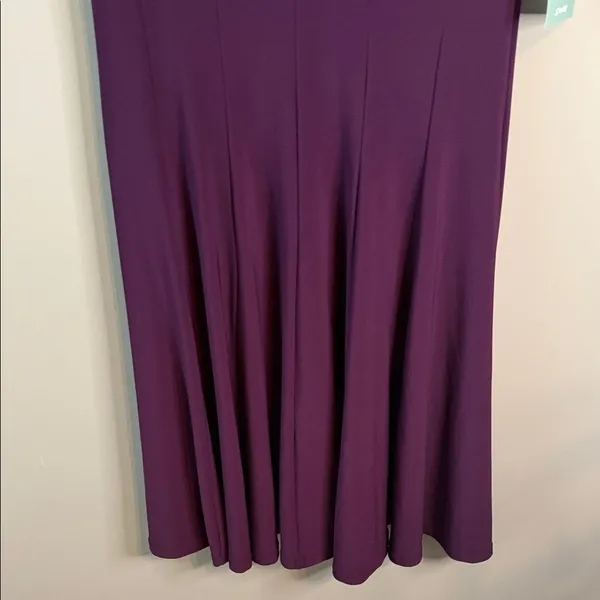 NWT American Living‎ Elegant Purple Plum Women's Dress 8 Empire Waist A-Line - Image 6