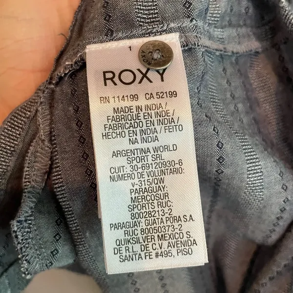 NWT Roxy Crazy Whisper Long‎ Sleeve Shirt Dress Size Small - Image 6
