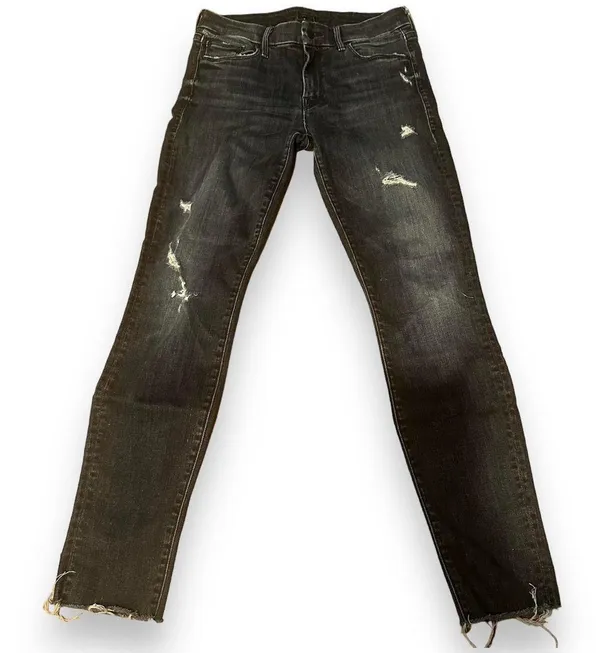 Mother Looker Ankle Denim Fray - Image 3