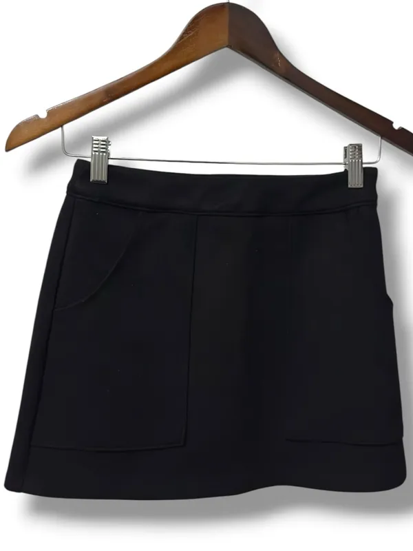 Lulu's | NWOT Black with Front Patch Pockets A-Line Mini Skirt (size S) - Image 3