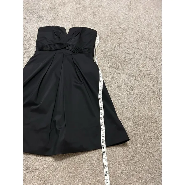 White House Black Market Strapless Pleated Mini‎ Formal Dress Size 4 - Image 8