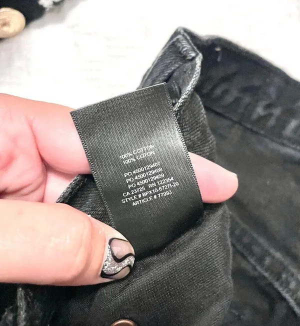 Aritzia Denim Forum The Joni High Rise Loose Jeans Black Size 23 - Image 8