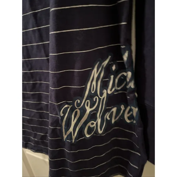 Michigan Wolverines Women's M Striped Hooded Shirt Size M G-III Sports For Her - Image 6