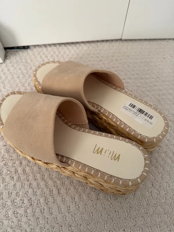 Boutique Mi.iM Suede Espadrille Platform Sandals - Image 4