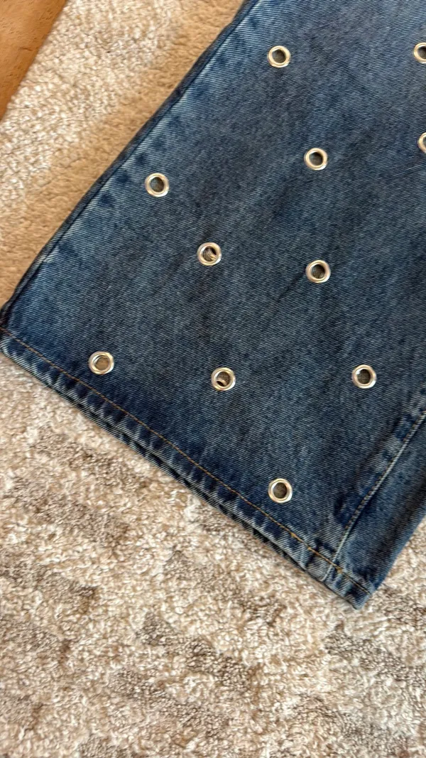 Jaimie Grommet Low Rise Jeans - Image 4