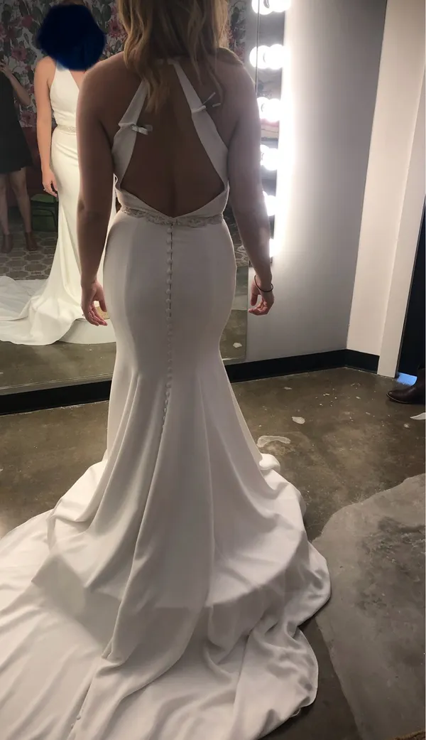 Blush Bridal Wedding dress White Size 10 - Image 12