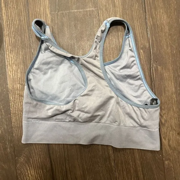 Victoria’s Secret Pink Sport gray racerback wireless size M bra - Image 2