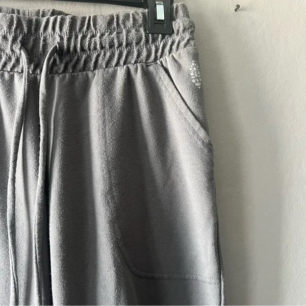 Free People Back Into It Sweatpant Joggers Grey Size Small - Image 4