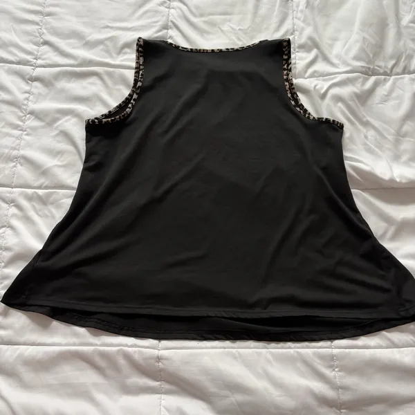 Womens Blouse Top XL Black‎ Boho Hippie Sleeveless Fairy Whimsy Classic - Image 6