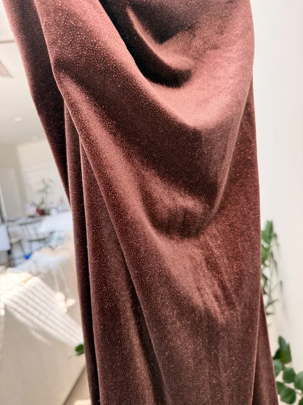 Brown sparkly long dress Size M - Image 5