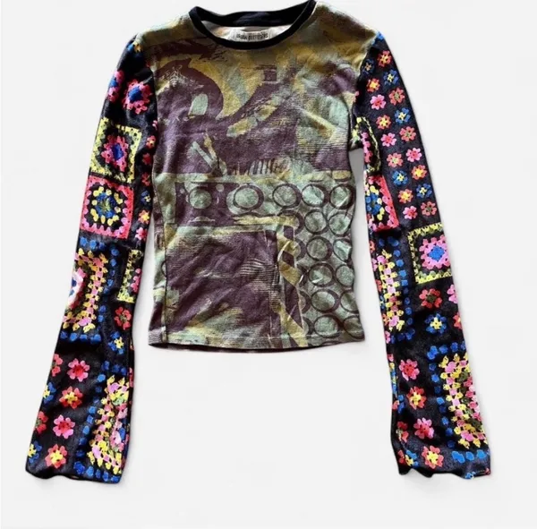 Urban Outfitters Crochet Patterned Top - Image 4