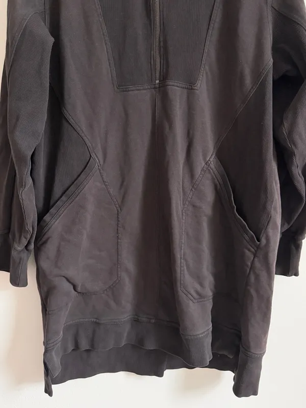 Anthropologie Daily Practice Sweatshirt Meru Brown Dress Size XL - Image 5