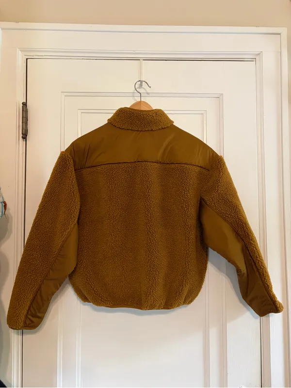Madewell Faux Shearling half zip pullover - Image 5