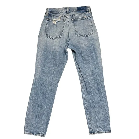 Abercrombie & Fitch Size 2/26 High Rise Mom‎ Jeans Straight Leg Basic Everyday - Image 8