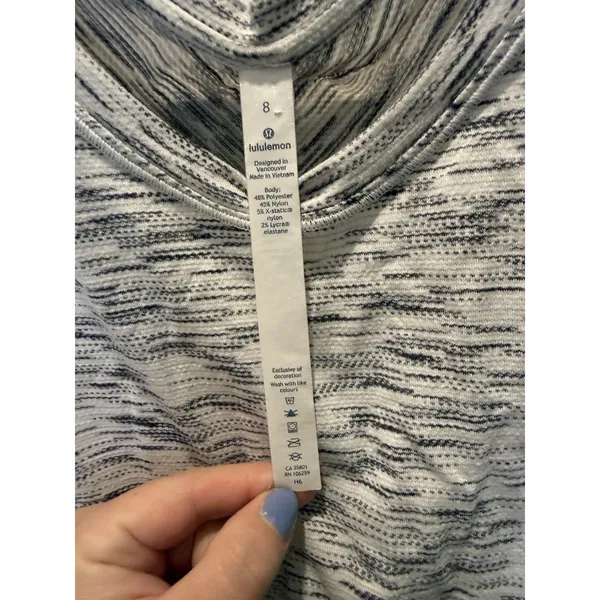 Lululemon Meant To Move Short Sleeve Tee Tiger Space Dye 8 M Anti Stink Run - Image 4