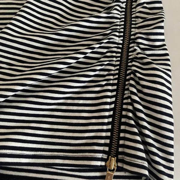 Michael Kors Black and White Striped Shirt Size S - Image 4