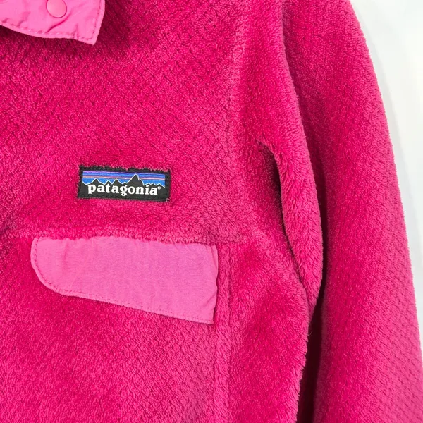 Patagonia XS Fleece Pullover Hot‎ Pink Gorpcore Preppy Maximalism Athleisure C - Image 6