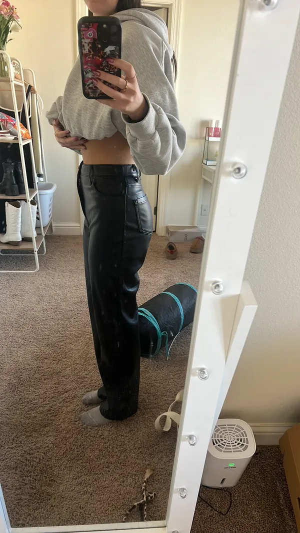 Hollister Ultra High Rise Leather Pants - Image 3