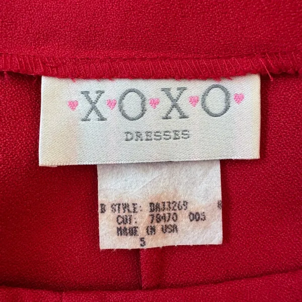 XOXO Solid Red A-Line Mini Skirt - Image 8