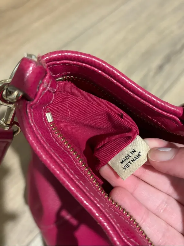 Coach Crossgrain Leather convertible‎ Pocket Tote F34497 Cranberry - Image 14