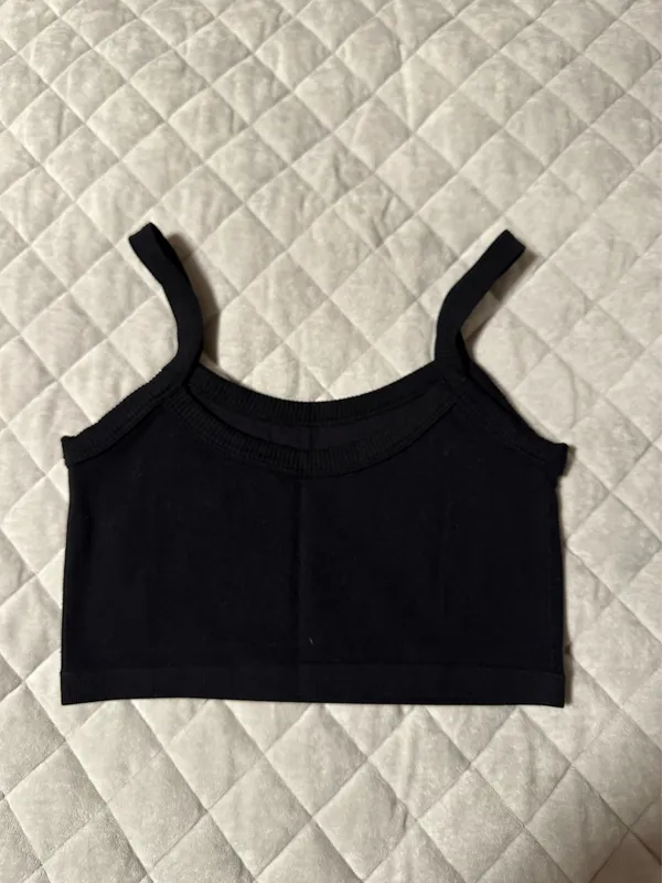 Garage Black Crop Top - Image 3