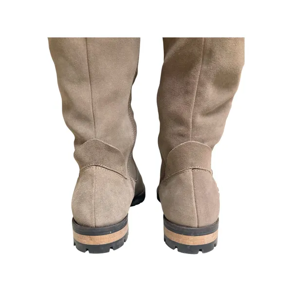 Fabianelli Premium Italian Suede Over-The-Knee Taupe Boots Women's Size 9/9.5 - Image 4