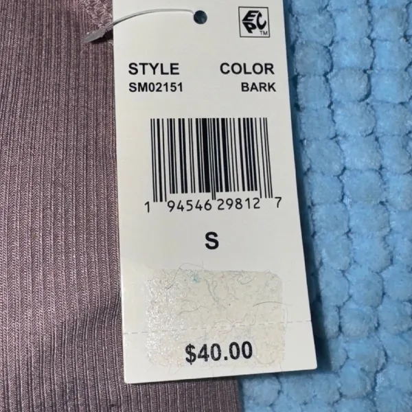 Steve Madden Ribbed Seamless Bra‎ Comfort Stretch Activewear, Bark, Size S, NWT - Image 3