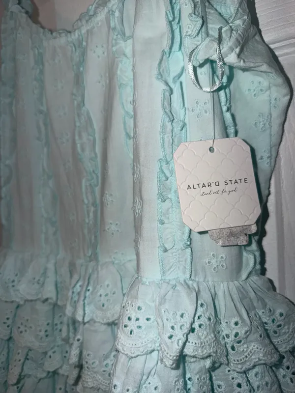 Altered State baby blue ruffle dress - Image 2