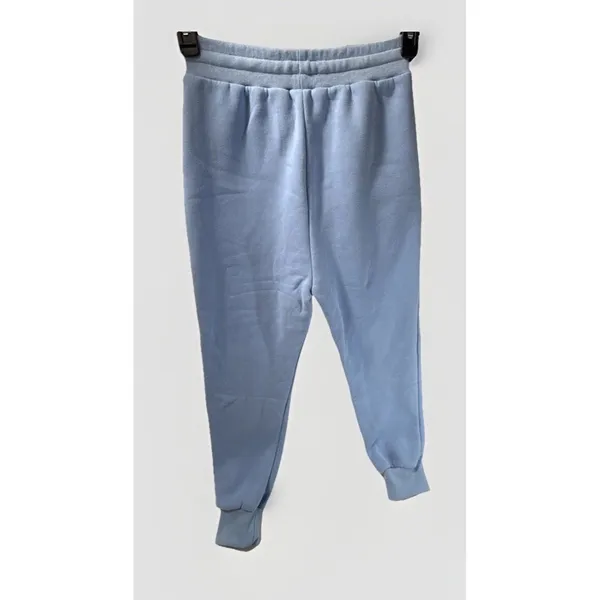 Aocku Sweatpants Juniors Petite Size XL Blue Drawstring Fleece 22.5" Inseam - Image 5