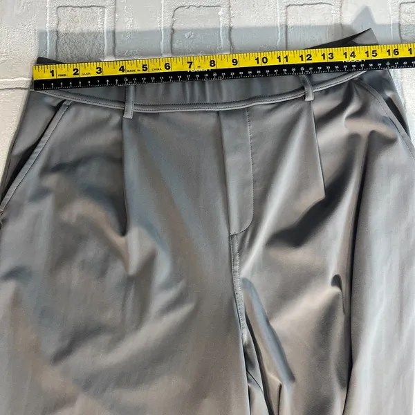 Halara High Waisted Pocket Straight Leg Work Pants Womens‎ PL Petite Large Gray - Image 2