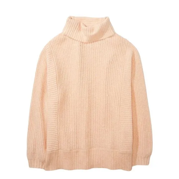 American Eagle Outfitters Oversized Peach Mock Neck Sweater(Size XS) - Image 4