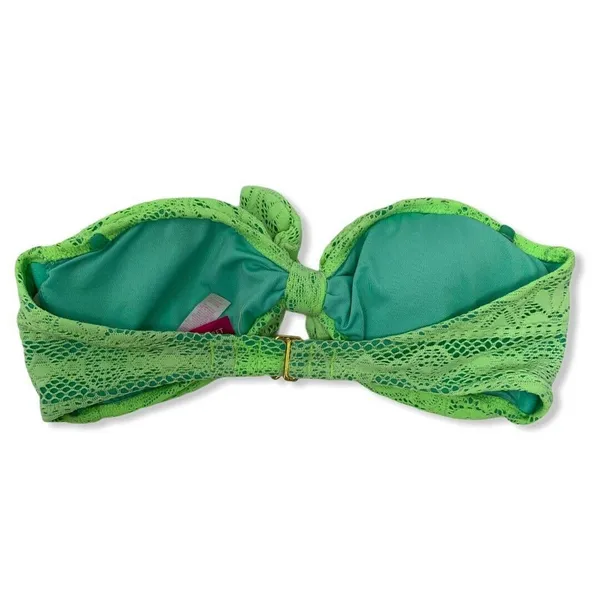 Victoria's Secret Green Lace‎ Look Bikini Top XS - Image 2