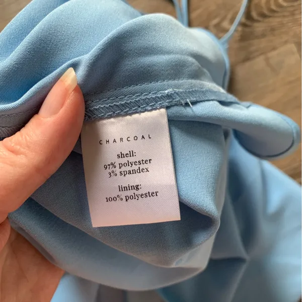 NWT Charcoal Baby Blue Spaghetti Strap One Wish Maxi Dress 6 - Image 9