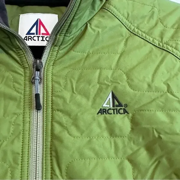 ARCTICA Down Puffer‎ winter Ski Jacket Light Fill Green Waterproof Medium - Image 4
