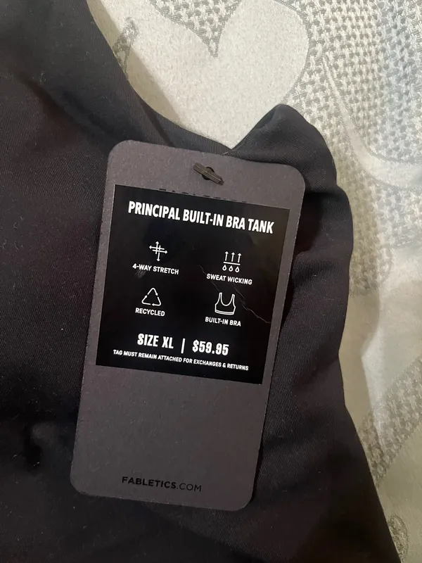 Workout Tank Top Black Fabletics  - Image 3