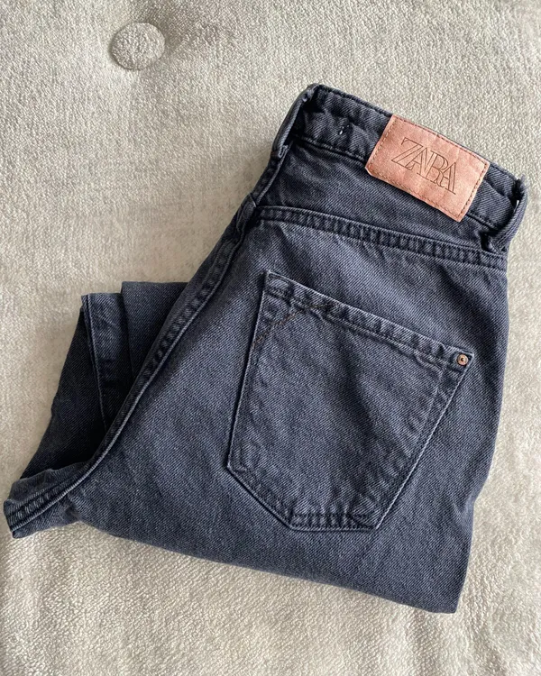 ZARA black  mom jeans - Image 2