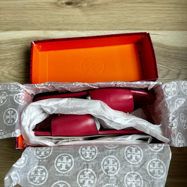 Tory Burch Eleanor Leather Slides 8 - Image 3