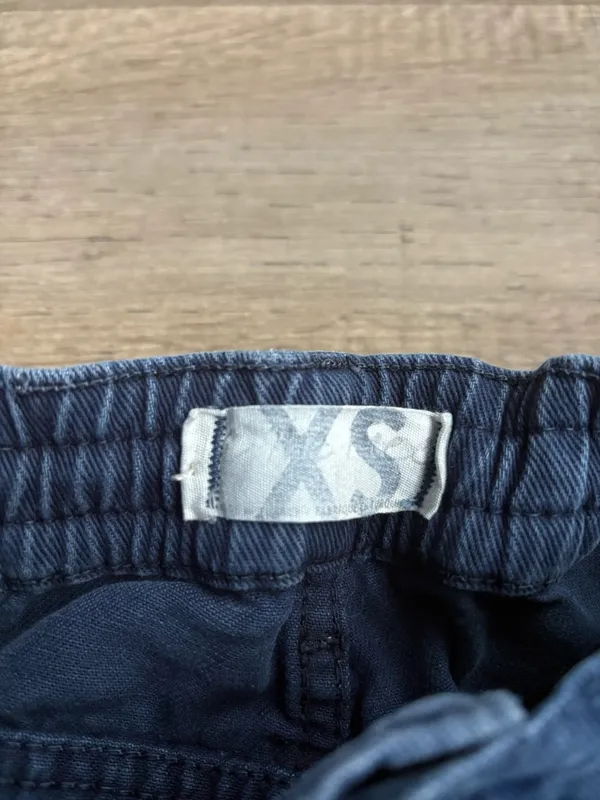 Free People Platoon Denim Cargo Joggers Washed Blue Sz XS - Image 6