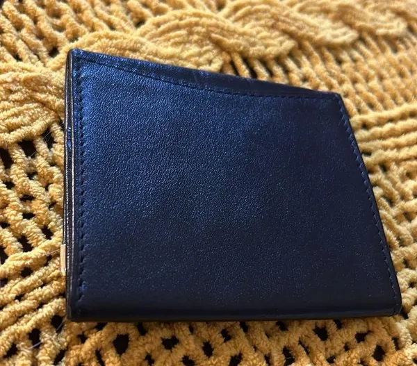 Dunhill Vintage Black Oxford Leather Coin Purse - Image 5