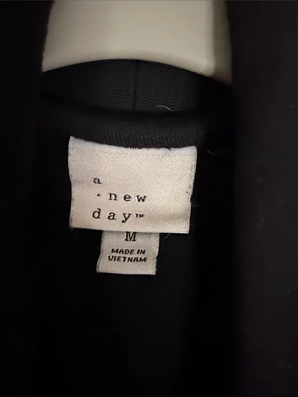 a new day Black Open Drape Front Blazer Cardigan - Image 2