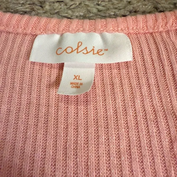 Colsie Balletcore Pink Cozy Wrap Top, Bralette, & Ribbed Jogger Set - size XL - Image 6