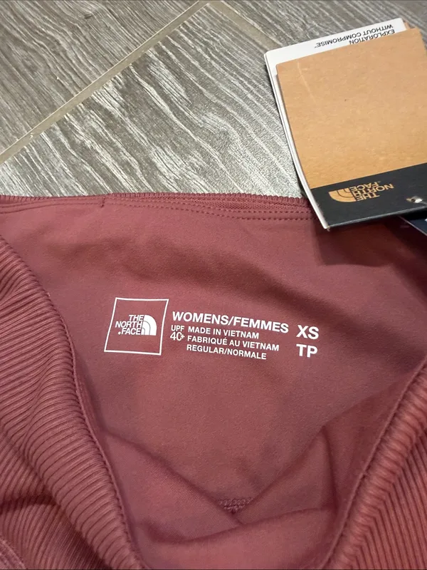 NEW! The North Face Womens Mauve High-Waist slim fit flash dry Leggings XS - Image 3