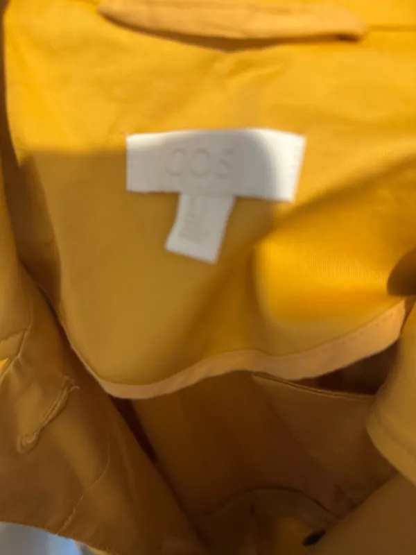 Elegant golden yellow piece by COS. Ideal for versatile styling. - Image 5