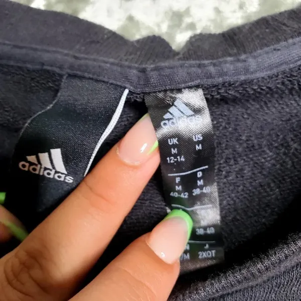 Adidas‎ Cropped Tie Dye Letters Sweatshirt - Image 3
