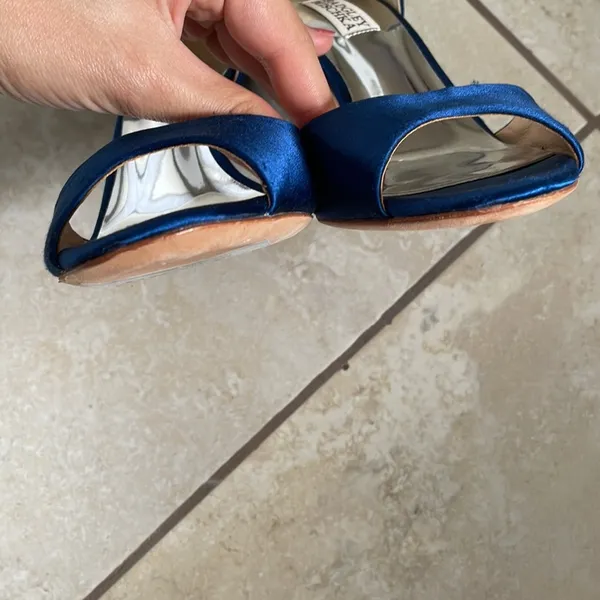Size 7 Celeste badgley mischka Blue Open toe Heels - Image 11