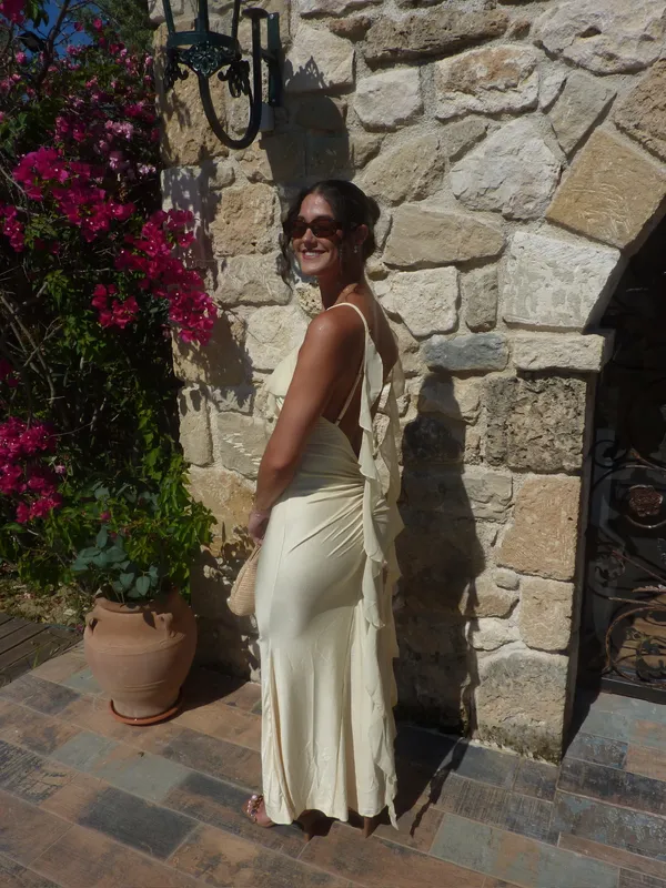 Missguided yellow backless maxi dress - Image 2