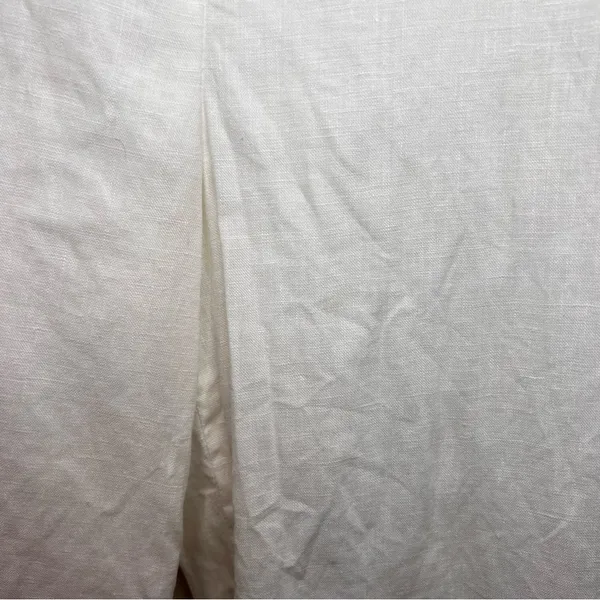Talbots  Linen Pants Size 10 White - Image 3