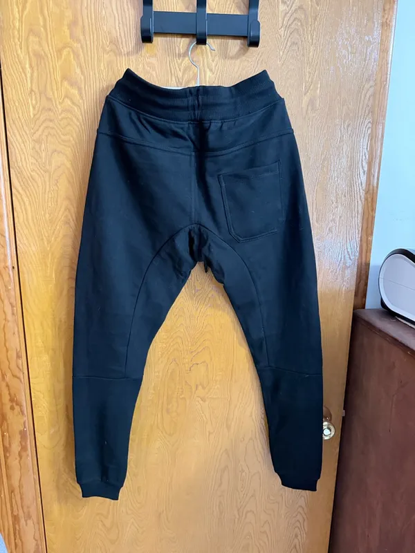 Black Women's Jogger Sweatpants with Drawstring Waist - Image 2