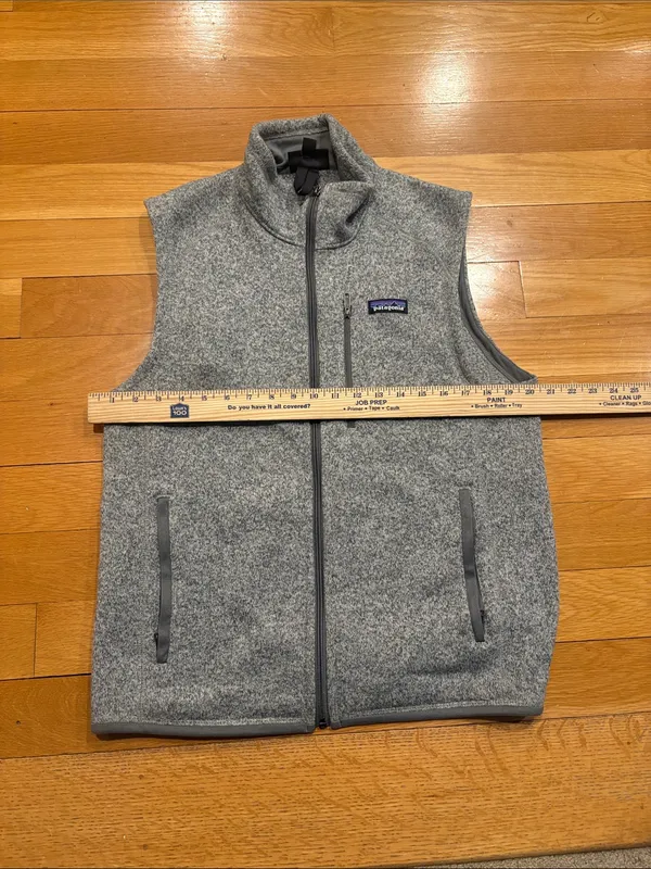 Patagonia Gray Heather Full-Zip Fleece Vest - Image 5