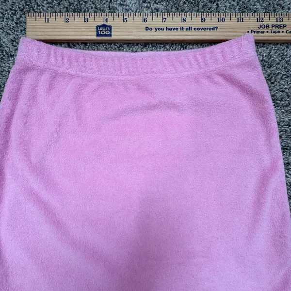 White Fox Pink Terry Cloth Mini Skirt Lined Casual XS Feminine y2k beach‎ - Image 3